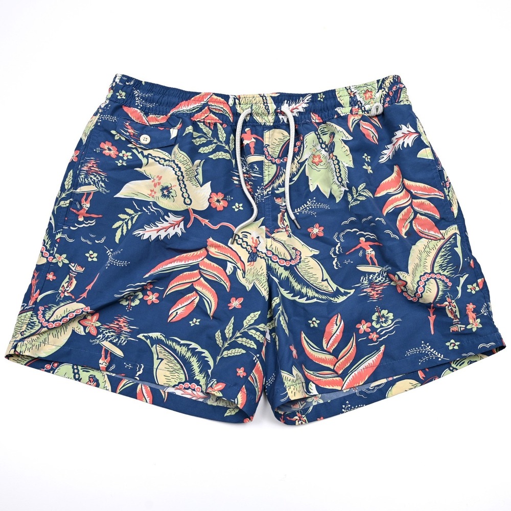 Polo Ralph Lauren Water Shorts‎ Men's XL Floral Hula Swim Surf Outdoor Lined
